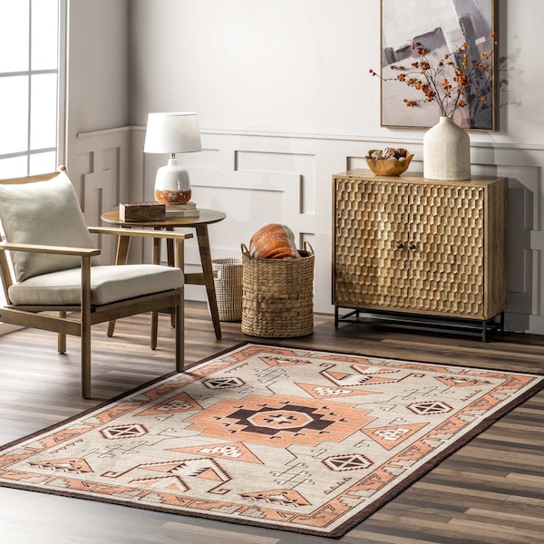 Nuloom Calliope Bohemian Machine Washable Area Rug 4ft x 6ft SVMN03A-406 - main